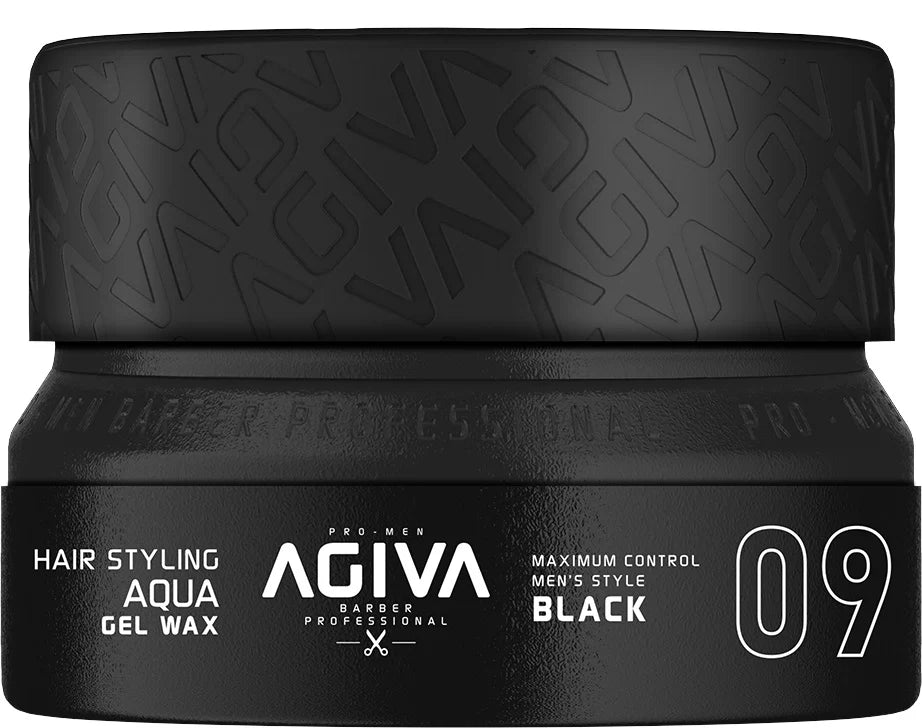 Agiva - Styling Hair Gel Wax 155ml - Black #9