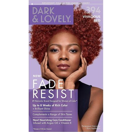 Dark and Lovely - Permanent Hair Color Vivacious Red 394