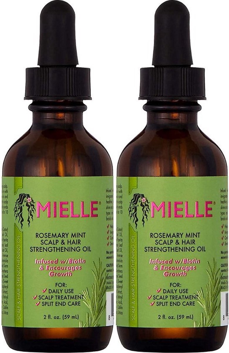 Mielle Organics - Rosemary Mint Scalp & Hair Strengthening Oil 2oz twin pack