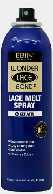 Ebin - WONDER LACE BOND LACE MELT AEROSOL SPRAY- KERATIN (6.08OZ/180ML)