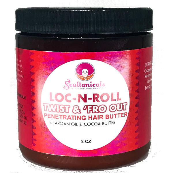 Soultanicals - LOC-N-ROLL TWIST & 'FRO OUT PENETRATING HAIR BUTTER 8oz