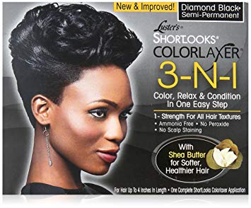 Pink - Short Looks Color Relaxer 3-in-1 Diamond Black