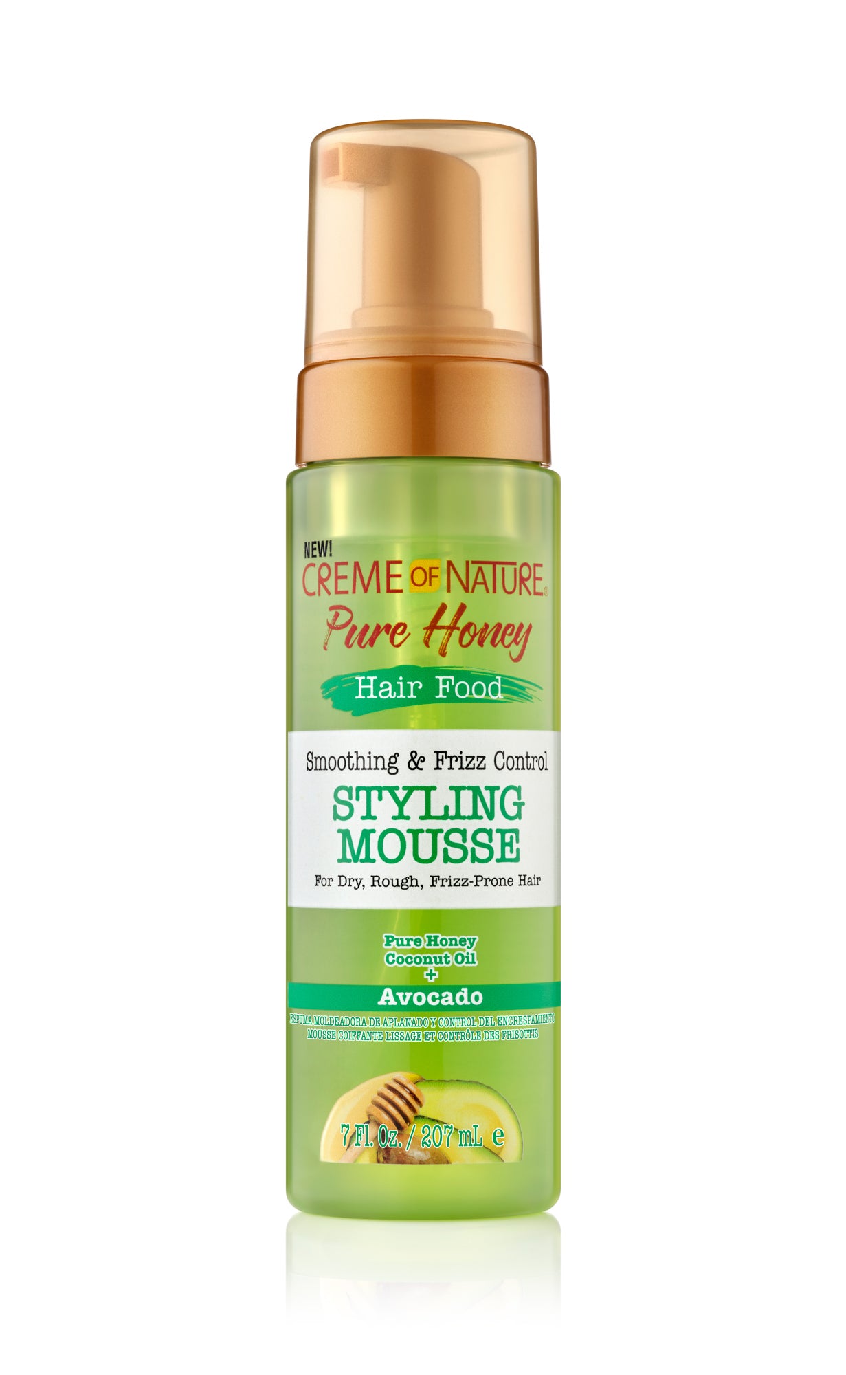 Creme of Nature Hair Food Honey + Avocado Mousse 7oz