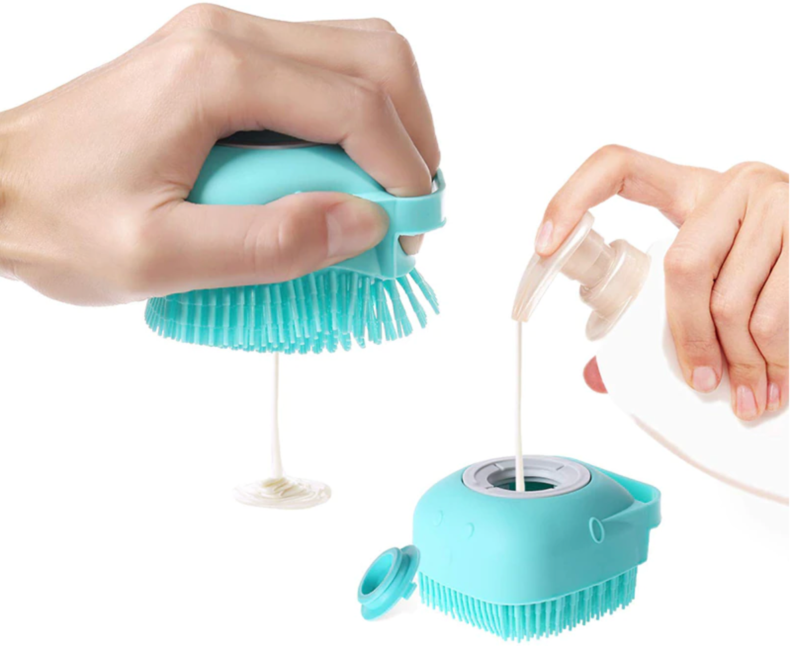 Style On - Pet Brush Shampoo Massager, Scrubber Shower Brush for Bath