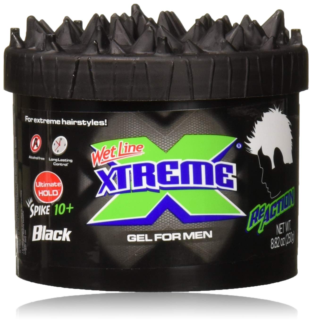 Wet Line Xtreme Reaction Black Ultimate Hold Gel, 8.8 Ounce